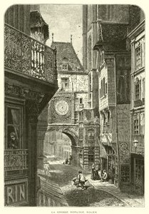 Den store klokken, Rouen (gravering) av European School