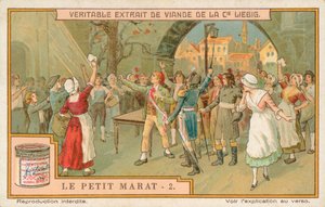 Le Petit Marat, Liebig-kort, tidlig på 1900-tallet (kromo) av European School