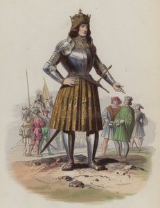 Maximilian I, den hellige romerske keiseren (farget gravering) av European School