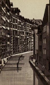 Metz: Gerber-Strasse (litho) av European School