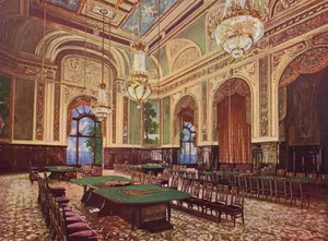 Monte-Carlo, Den nye salen (fargelitografi) av European School