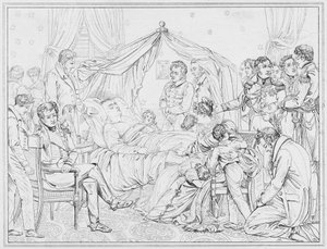 Napoleon: Mort, Death (gravering) av European School