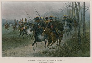 Napoleon og hans stab overrasket av kosakker av European School