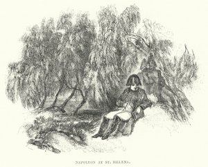 Napoleon ved St. Helena (gravering) av European School
