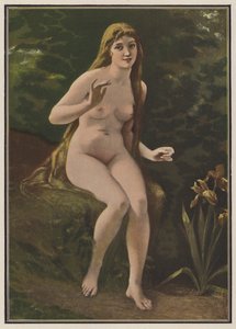 Nightingales sang (farge litho) av European School