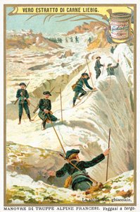 På en isbre (chromolitho) av European School