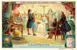 Otto von Guerickes eksperiment med elektrostatisk frastøtning, Hamburg av European School