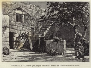 Palestina, Huset som ifølge tradisjonen bodde i Jaffa Simon garveren av European School