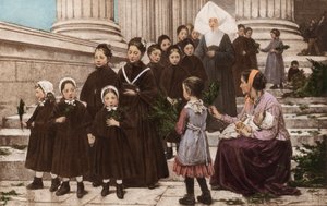 Palmesøndag (fargefotogravure) av European School
