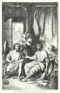 Paulus i huset til Aquila og Priscilla (gravering) av European School