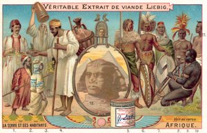 Folk i Afrika (chromolitho) av European School