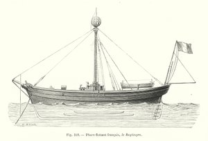 Fransk flytende fyr, Le Ruytingen (gravering) av European School