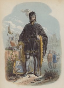 Philip van Artevelde , flamsk patriot og opprører (farget gravering) av European School