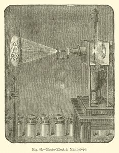 Fotoelektrisk mikroskop (gravering) av European School