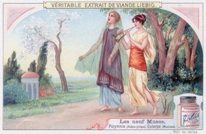 Polyhymnia (lyrisk poesi) og Euterpe (musikk) av European School