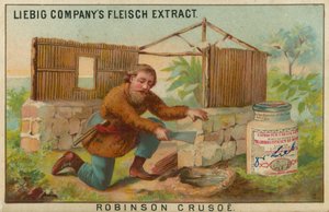 Robinson Crusoe, Bygging av hytta av European School