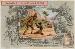 Robinson Crusoe med Man Friday av European School