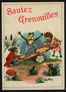 Jump Frogs (farge litho) av European School