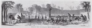 Scene i Jardin du Luxembourg under Paris-kommunen av European School