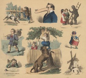 Utklipp for unge (farge litho) av European School