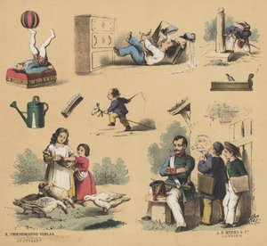 Utklipp for unge (farge litho) av European School