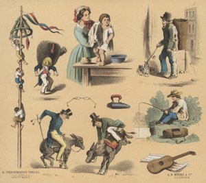 Utklipp for unge (farge litho) av European School