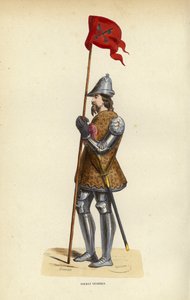 Soldat Venitien (farget gravering) av European School