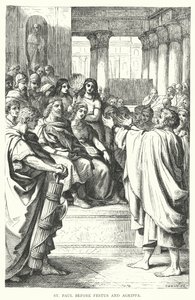 St Paul før Festus og Agrippa (gravering) av European School