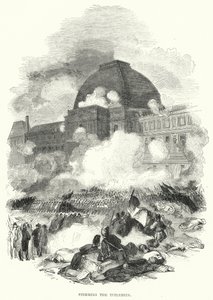 Storming the Tuileries (gravering) av European School