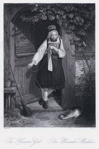 The Hessian Girl (gravering) av European School