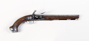 Lafayette-Washington-paret med stålmonterte "sal"-pistoler, ca. 1775-76 av European School