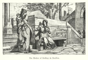 Moren til Godfrey de Bouillon (gravering) av European School