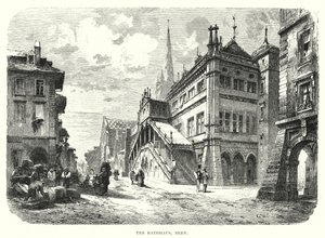The Rathhaus, Bern (gravering) av European School