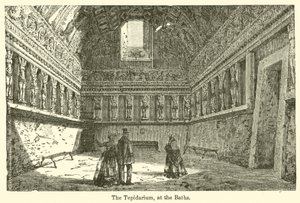 Tepidarium, ved badene (gravering) av European School