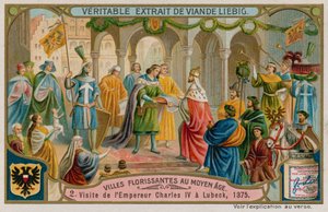 Keiser Charles IVs besøk i Lubeck i 1375 av European School