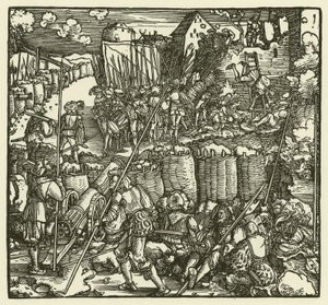Stormingen av et slott, 1532 av European School