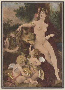 Forslaget (farge litho) av European School
