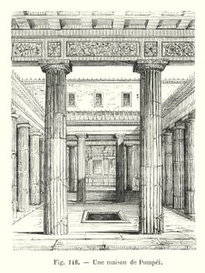 Et hus i Pompeii (gravering) av European School
