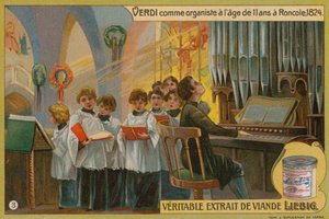 Verdi spiller orgel i Roncole av European School