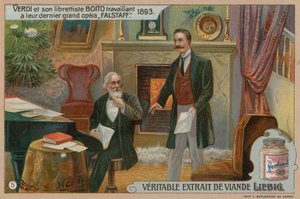 Verdi og Boito komponerer Falstaff av European School