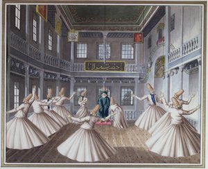 Whirling Dervishes (wc på papir) av European School