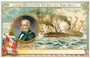 Wilhelm von Tegetthof, østerriksk admiral, og slaget ved Lissa av European School