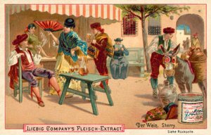 Vin: Sherry (chromolitho) av European School