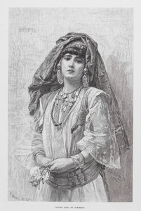 Ung jente fra Tlemcen (gravering) av European School