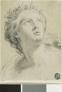 Hodet til en kvinne av Eustache Le Sueur