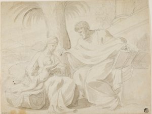 Hellige familie av Eustache Le Sueur