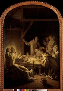 Life of Saint Bruno: Saint Brunos død 6/10/1101 av Eustache Le Sueur