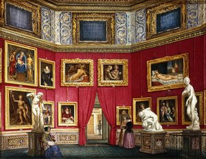 Figurer i et bildegalleri av Eva Hau