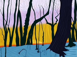 Sommertid, morgen, Prospect Park (digital kunst)