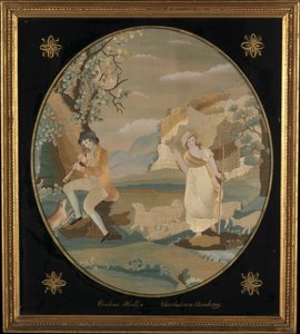 Gjeterinnen i Alpene, ca. 1812. av Evelina Hull